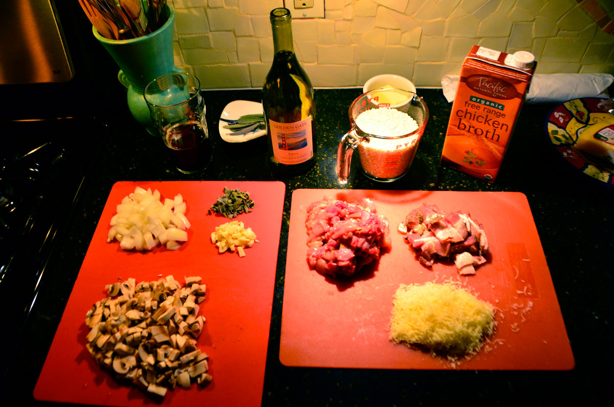 Chukar Risotto Ingredients